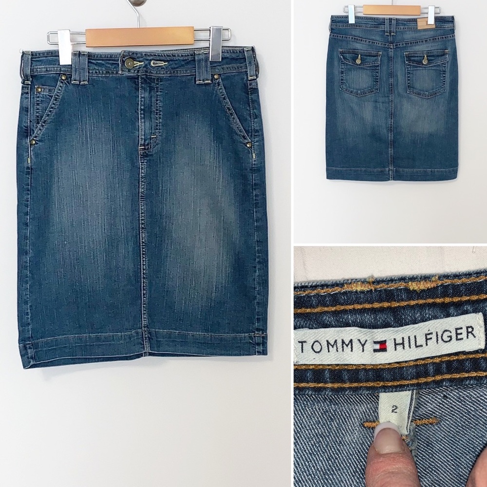 Tommy Hilfiger Women’s Straight Denim Skirt - SZ 2